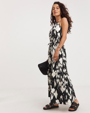 Soft Touch Jersey Halter Neck Maxi Sundress