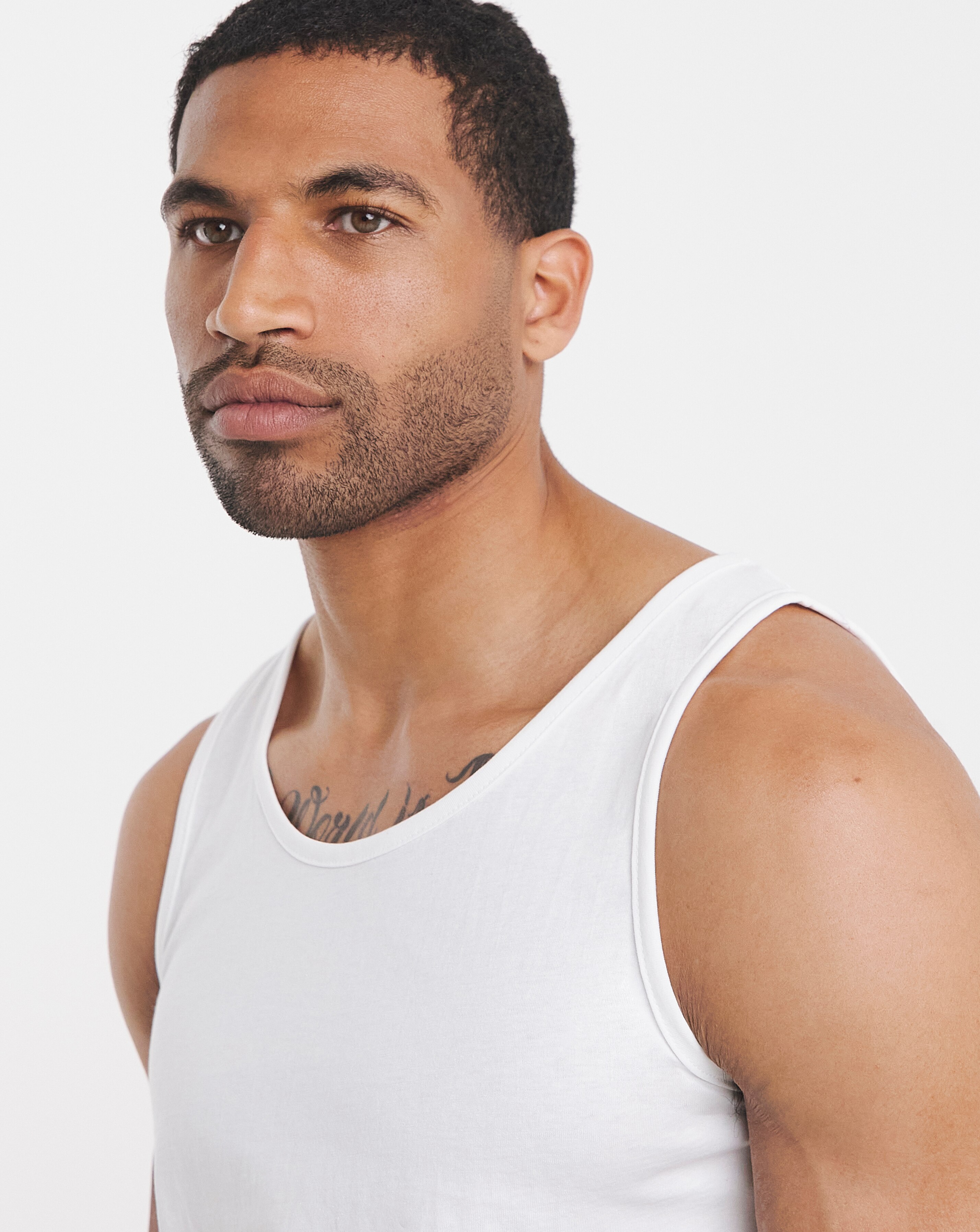 Pure Cotton Core Vest- White