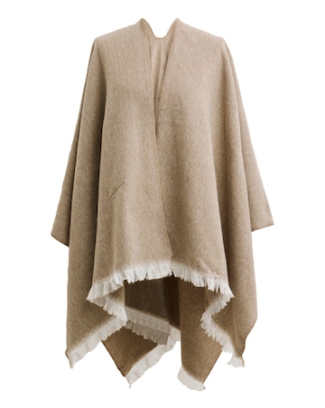 Oatmeal Premium Wrap Over Cape