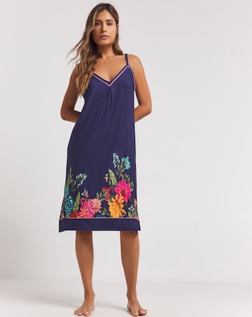 Pretty Secrets Viscose Floral Border Nightie
