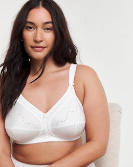 Triumph Doreen Cotton Full Cup Non Wired Bra White