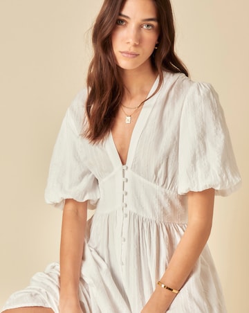 Nobody's Child Starlight SS Midi Dress Plain