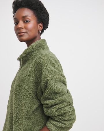 High neck Borg Jacket