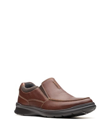 Clarks Cotrell Free Shoes Wide Fit - Tobacco
