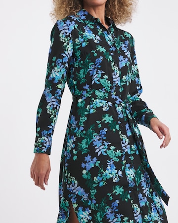 Button Through Midi Shirt Dress