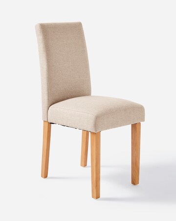 Dakota Large Dining Table with 6 Ava Fabric Chairs