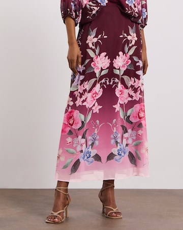 Joanna Hope Drop Waist Pleated Skirt