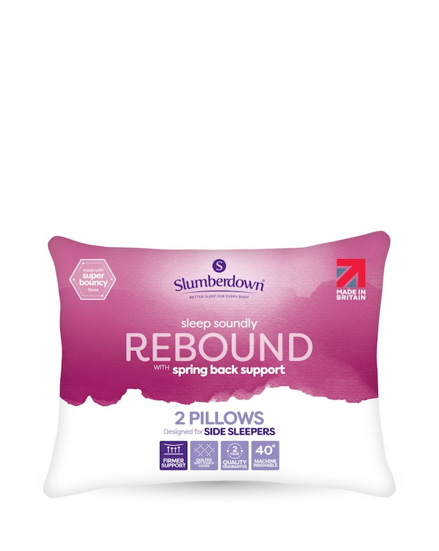 Slumberdown Sleep Soundly Rebound Firm Support Pillows - 2 Pack