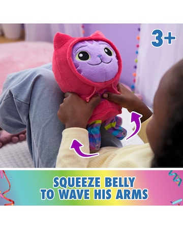 Gabby's Dollhouse Move & Groove DJ Catnip 10-inch Plush Toy