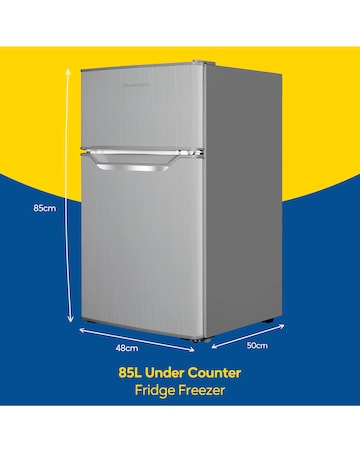 Russell Hobbs RH85UCFF482E1SS Under Counter Fridge Freezer - Stainless Steel