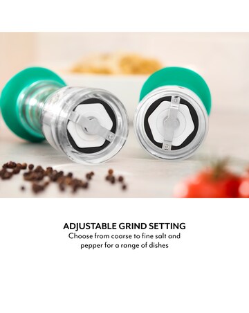 Sur La Table 2 Piece Salt & Pepper Mill Set Green