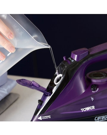 Tower T22008 2400W CeraGlide Corded and Cordless Turbo Steam Iron