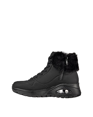 Skechers Uno Rugged Fur Lace Up Boot Standard Fit