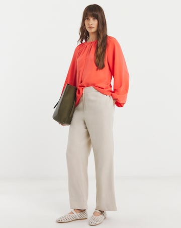 Pink V Neck Top With Hardware