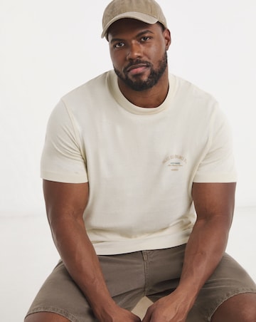 Jack & Jones Menton Back Print T-Shirt - Off White