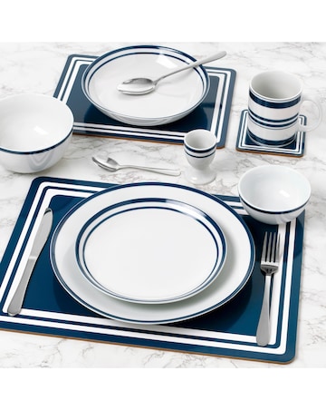 Waterside Blue Bistro 80 Piece Dinner Set