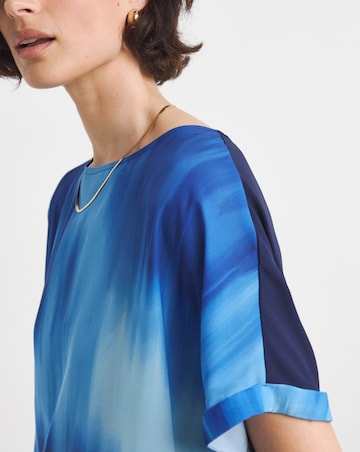 Woven Short Sleeve Boxy Top