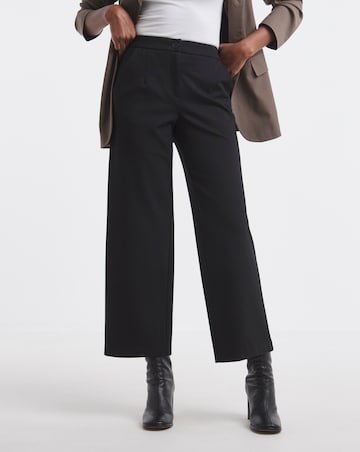 Black Ponte Straight Leg Trouser