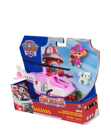 Paw Patrol Fire Rescue Vehicle Skye with Rescue Fire Chopper