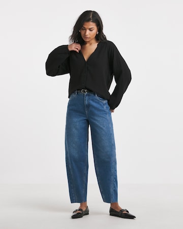Simply Be Mid Wash Tapered Leg Jean
