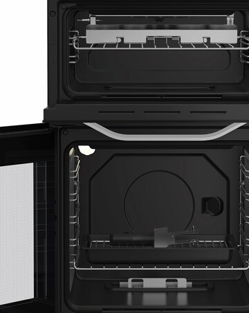 Hotpoint HTG5GCWL 50cm Gas Twin Cooker with Glass Lid - White + installation