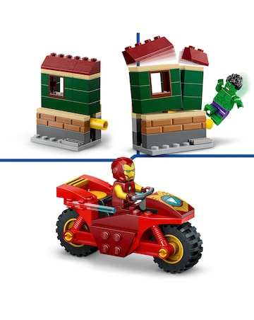 LEGO Marvel Iron Man with Bike and The Hulk Playset 76287