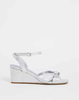 Joanna Hope Knotted Vamp Wedge Sandal - Extra Wide Fit (EEE)