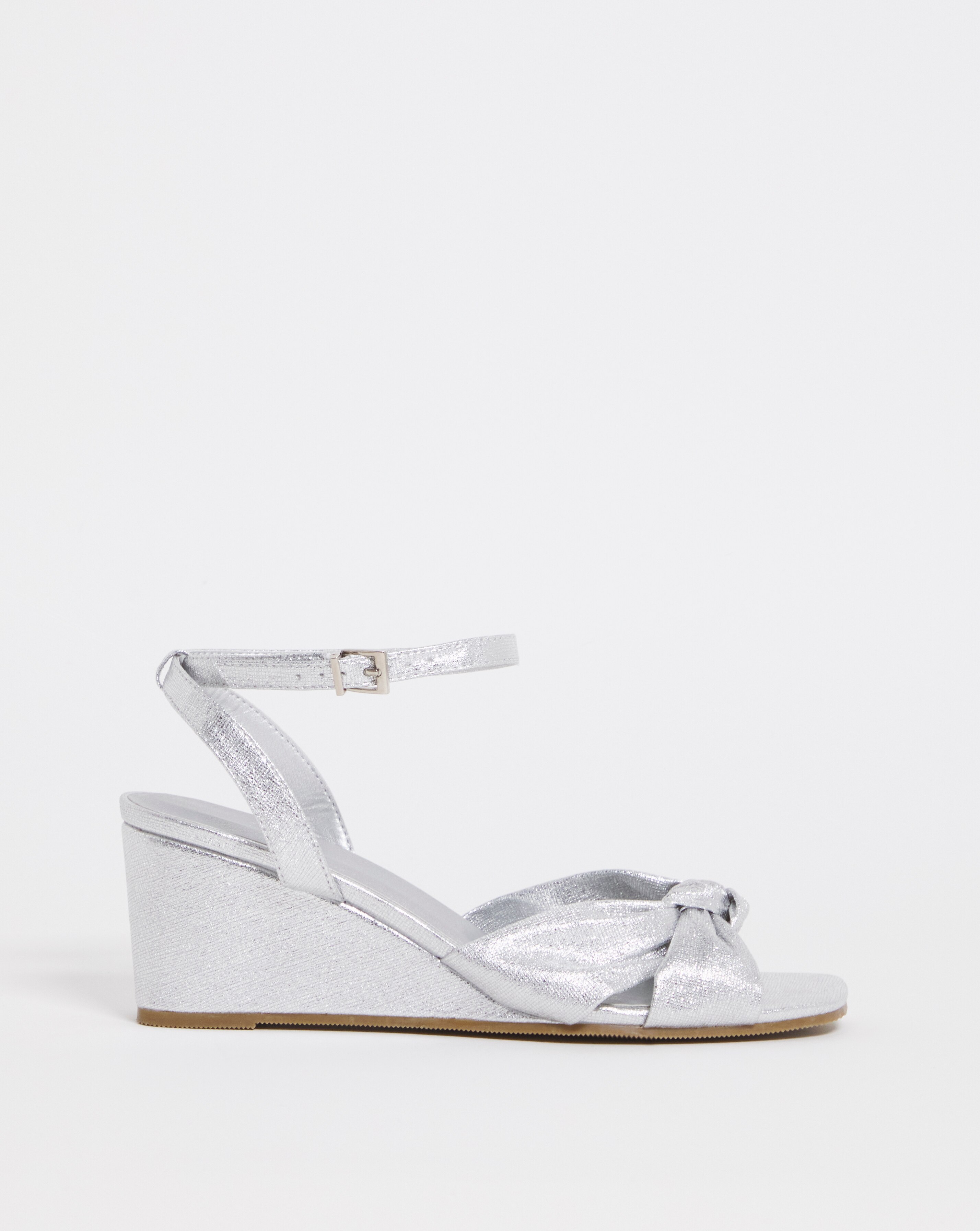 Joanna Hope Knotted Vamp Wedge Sandal - Wide Fit (E)