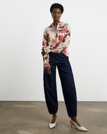 Joanna Hope Printed Crinkle Shirt