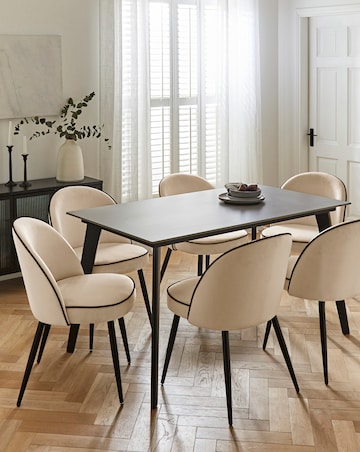 Hale Table with 6 Camille Chairs