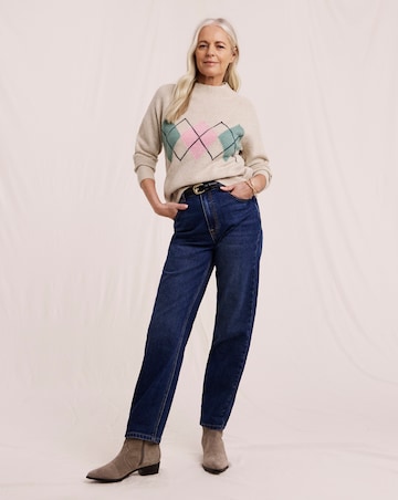 Julipa Placement Argyle Jumper