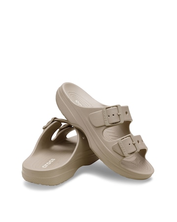Crocs Taupe Buckle Sandal - Standard Fit