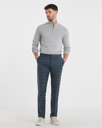 William Hunt Flannel Check Suit Trouser