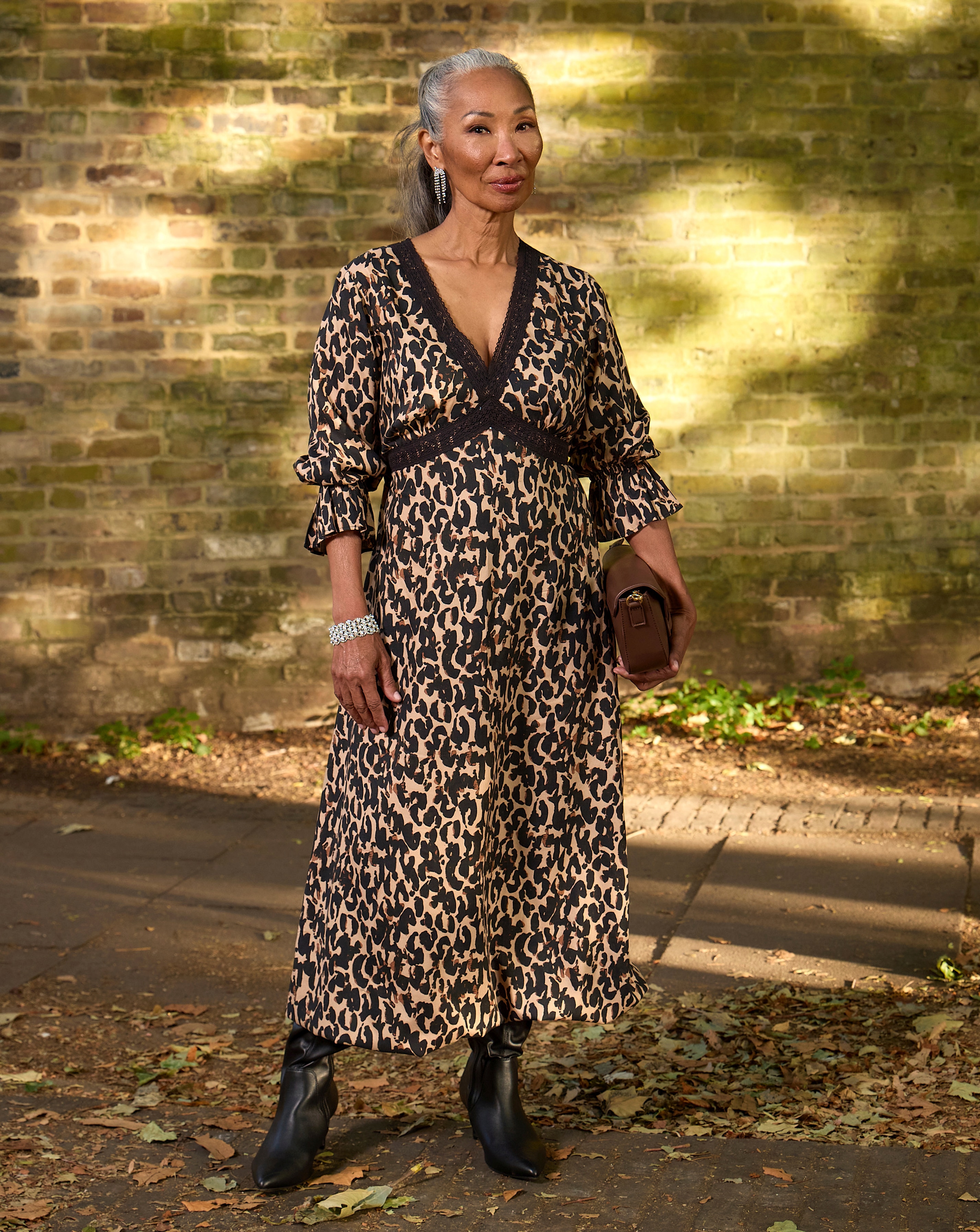 Lace Insert Tea Dress