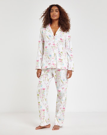 Pretty Secrets Spring Print Cotton Button Through Pyjama Set