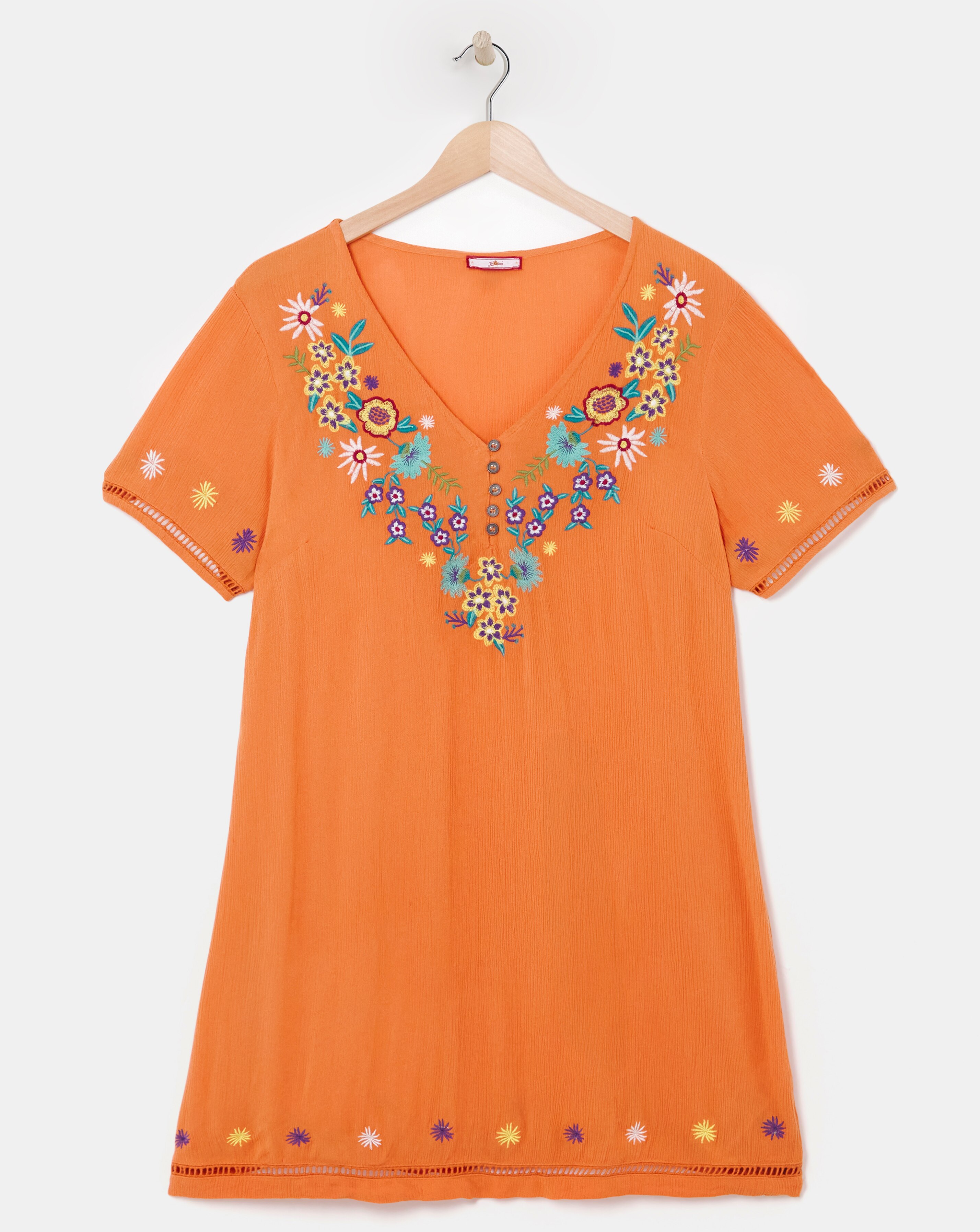 Joe Browns Exquistite Embroided Crinkle Tunic
