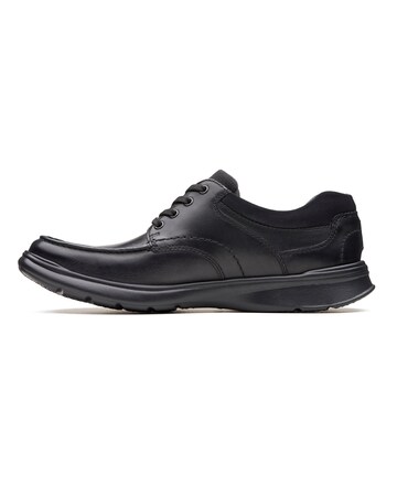 Clarks Cottrell Edge Wide Fit Shoe - Black