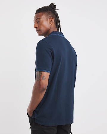 Timberland Millers River Tipped Pique Polo - Dark Sapphire