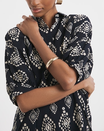 Printed Oversized Blouse