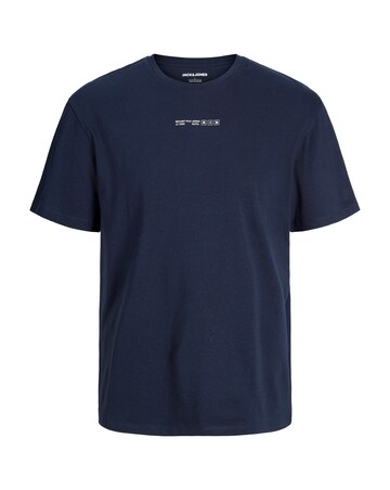 Jack & Jones Jayce Back Graphic T-Shirt - Navy