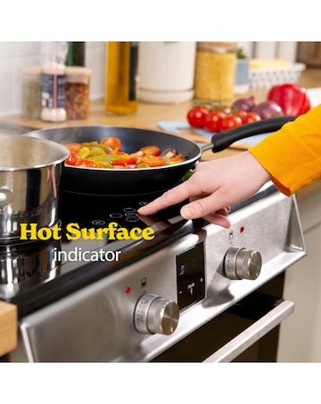 RUSSELL HOBBS 60CM Double Electric Cooker With Induction Hob - Stainless Steel