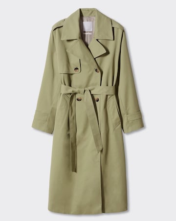 Mango Double-Button Trench
