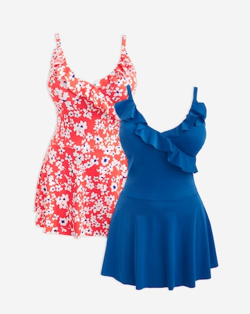 Value 2 Pack Ruffle Swimdresses