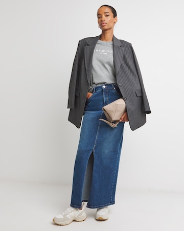 Tommy Hilifiger Red Corp Logo Crew Neck