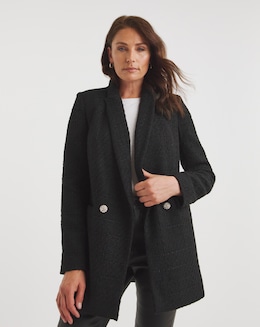 Boucle Double Breasted Blazer