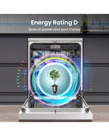 Hisense HS643D60WUK 16 Place Settings Dishwasher with Cutlery Tray - White