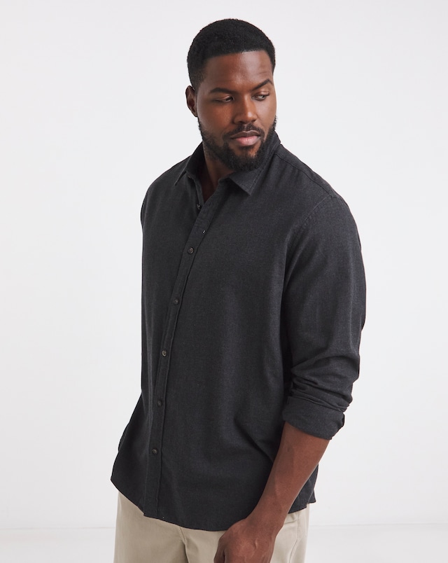 JACK & JONES Classic Melange Shirt - Grey