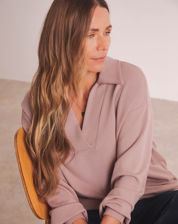 Anthology Rib Collar Modal Sweatshirt