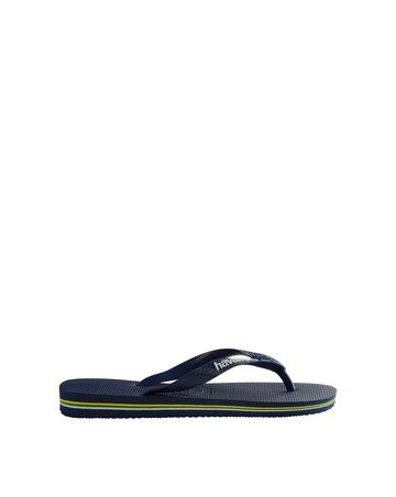 Havaianas Basil Logo Flip Flops - Navy