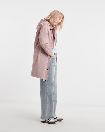 Blush Longline Shower Resist Rain Jacket